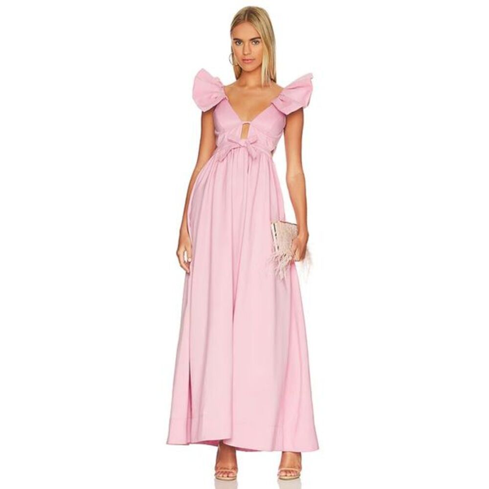 For Love And Lemons Pink Maxi Dress